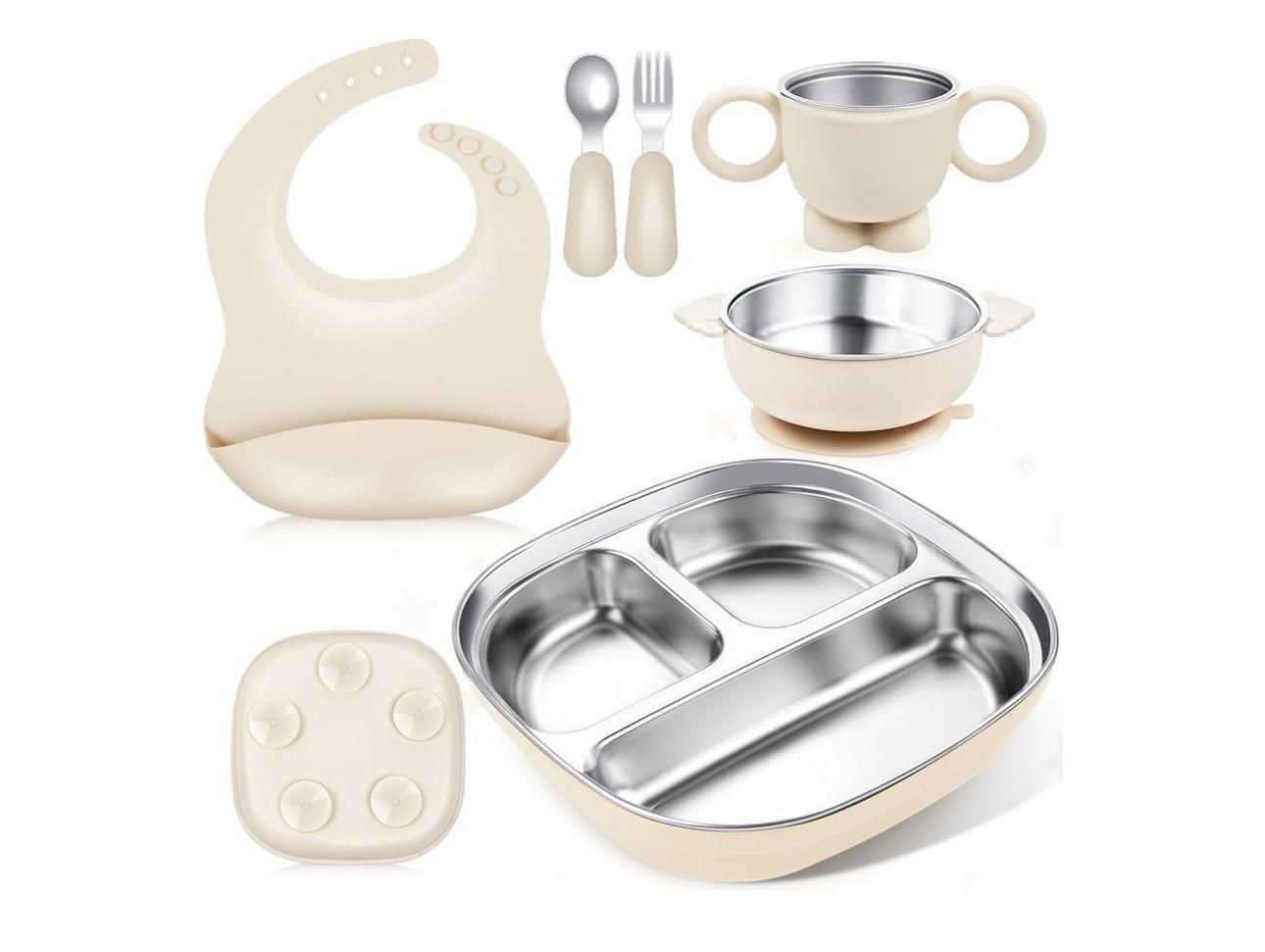 6-Piece Stainless Steel Toddler Feeding Set